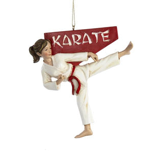 Kurt Adler Karate Girl Ornament, C8253G