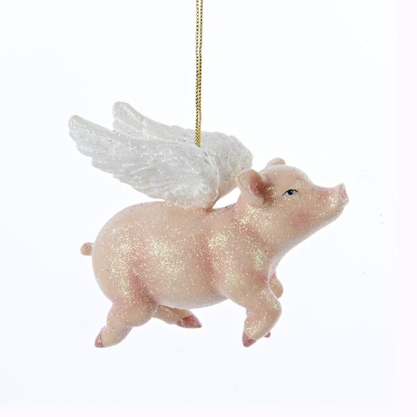 Kurt Adler Flying Pig Ornament, C8524