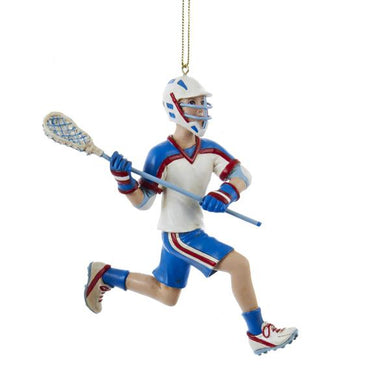 Kurt Adler Lacrosse Boy Ornament, C8593B