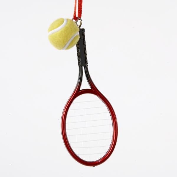 Kurt Adler Tennis Racket With Ball Ornament, D0552
