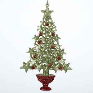 Kurt Adler Acrylic Green With Red Berry Christmas Tree Ornament, D0717