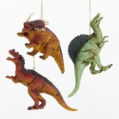 Kurt Adler Dinosaur Ornaments, 3 Assorted, D2765
