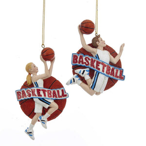 Kurt Adler Basketball boy or girl  ornaments, E0203