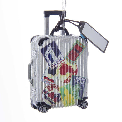 Kurt Adler Travel Luggage Ornament For Personalization, E0227