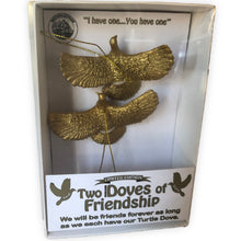 EXCLUSIVE LIMITED EDITION GOLD FRIENDSHIP TURTLE DOVE ORNAMENT