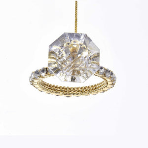 Kurt Adler Shiny Diamond Ring Ornament, H7520