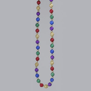 Kurt Adler 9' Multi-Colored Glitter Beaded Garland, H9894M