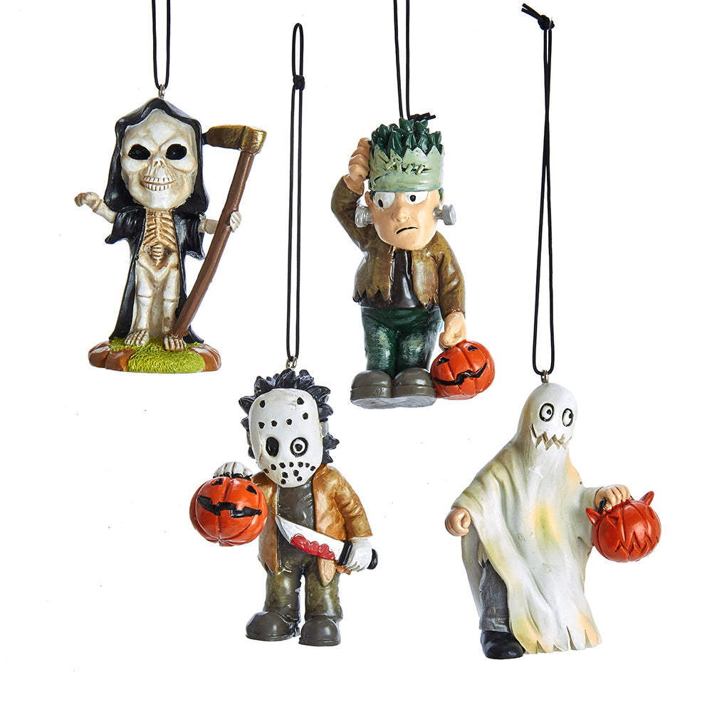 Halloween Spooky Ornament, 4 Assorted, HW1783