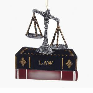 Kurt Adler Resin Lawyer Ornament for Personalization, A1660