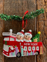 New York Tour Bus Ornament Personalization