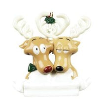 Reindeer Family Ornament for Personalization