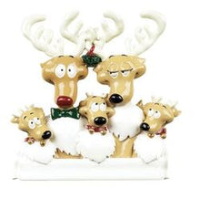 Reindeer Family Ornament for Personalization