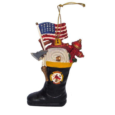 Kurt Adler Firefighter's Boot Ornament, J7145