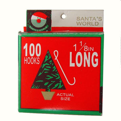 Kurt Adler Christmas Ornament Hooks, 100-Piece Box Set, J7786
