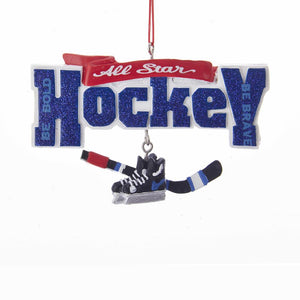 Kurt Adler All-Star Hockey Dangle Ornament, J8508