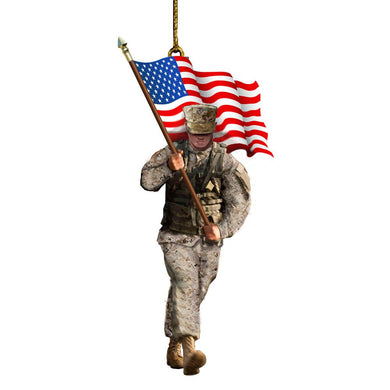 Kurt Adler U.S. Marine Corps Soldier Ornament, MC2192
