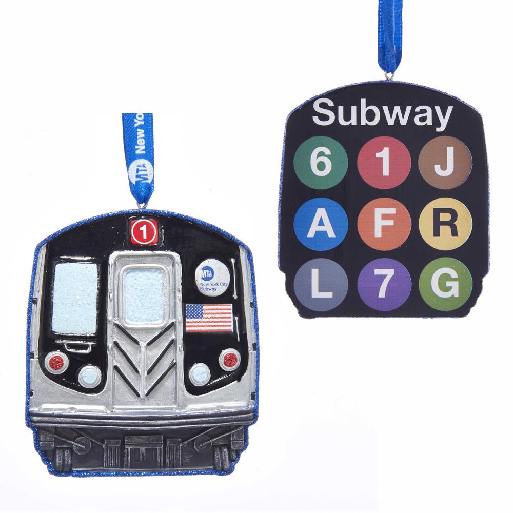 Kurt Adler New York MTA Subway Train Ornament