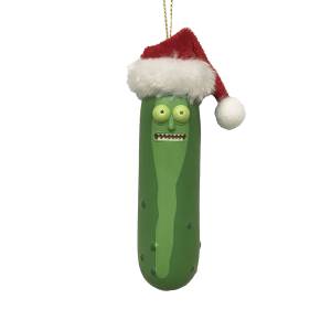 Rick and Morty™ Pickle Rick With Santa Hat Ornament, RM1186