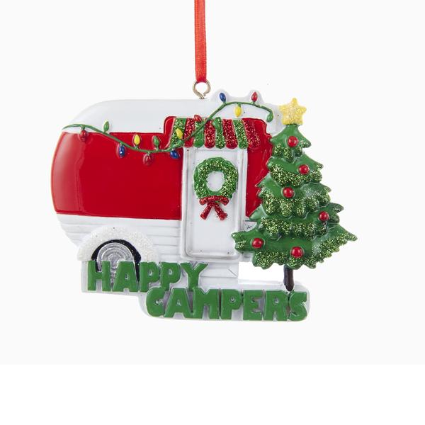 Kurt Adler Happy Campers Ornament For Personalization, W8204