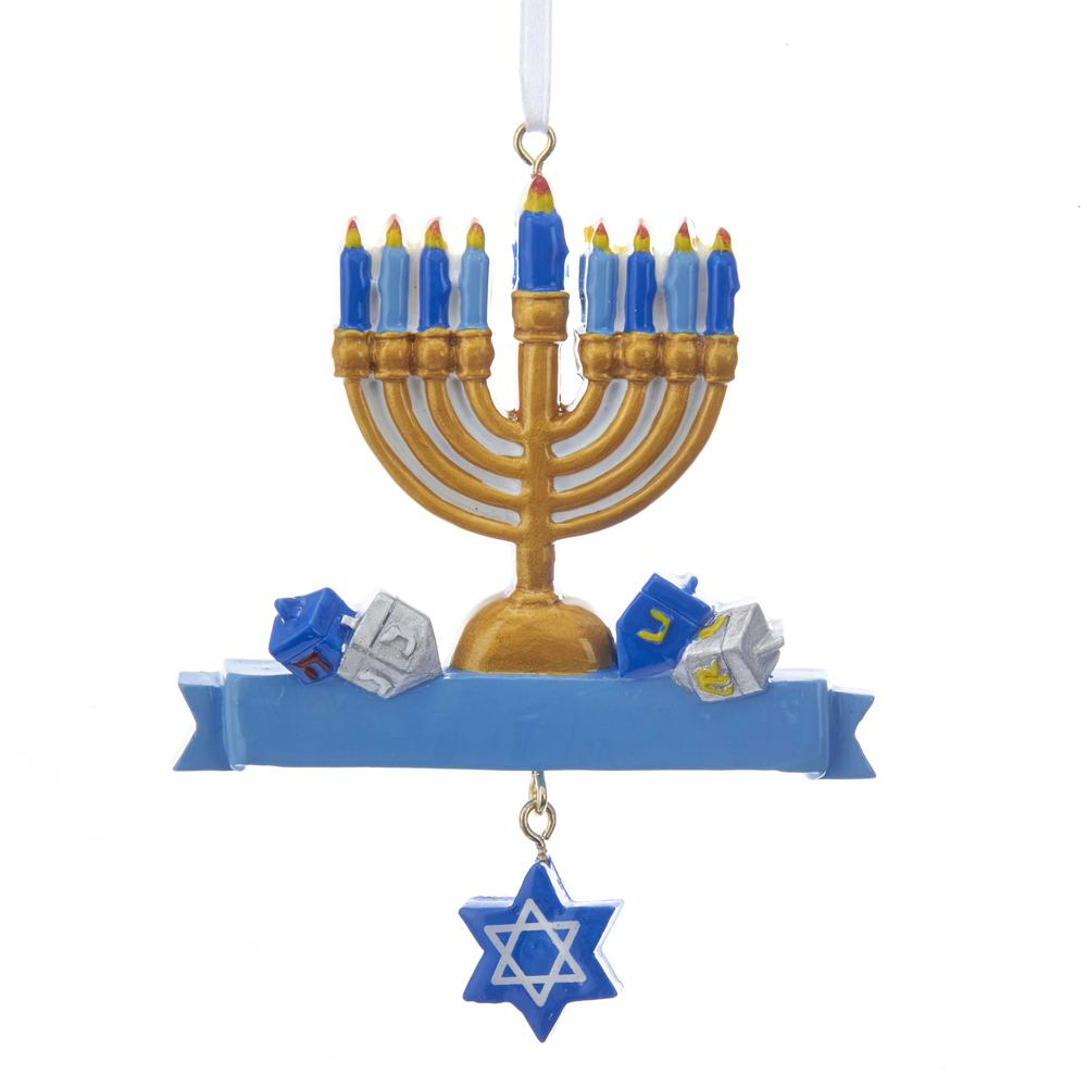 Kurt Adler Hanukkah Ornament For Personalization, W8379
