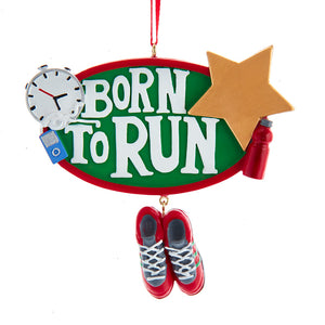 "Born To Run" Marathon Ornament For Personalization