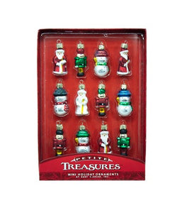 Petite Treasure Miniature Glass Shape Ornament, 12-Piece Box