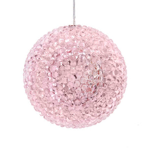 90MM Pink Bead Ball Ornament