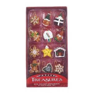 Miniature gingerbread ornaments
