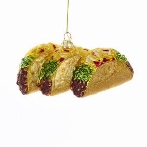 Noble Gems™ Glass Mexican Taco Ornament