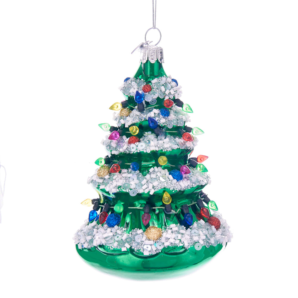 Noble Gems Christmas Tree Glass Ornament, NB1346