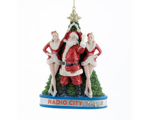 Rockettes™ With Santa and Christmas Tree Ornament