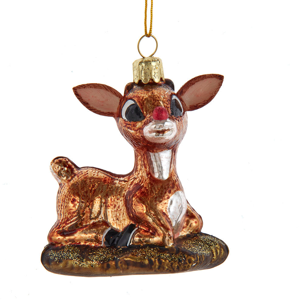 Rudolph The Red Nose Reindeer® Glass Baby Rudolph Ornament