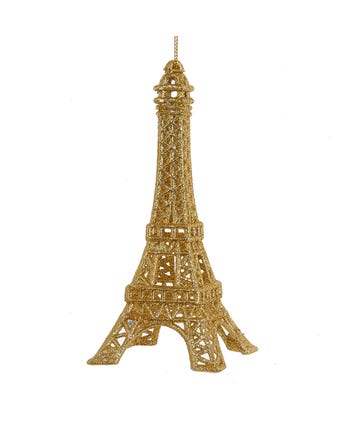 Gold Eiffel Tower Acrylic Ornament, t1332