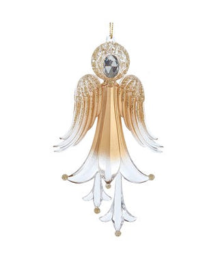 Kurt Adler Plastic Gold Angel Ornament
