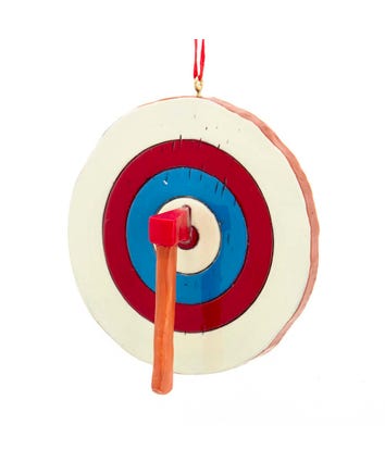 Axe Throwing Ornament, W8467